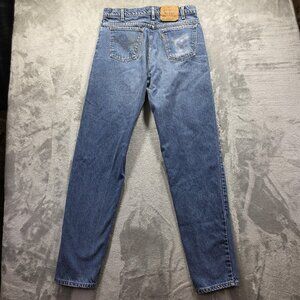 Vintage Levis 550 Jeans Mens 34x36 Blue Relaxed Fit Tapered Leg Denim Orange Tab